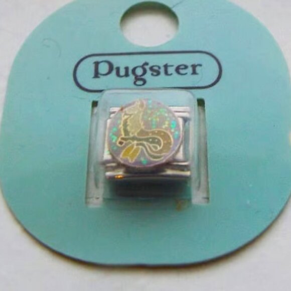 Pugster mermaid enamel 9mm stainless steel Italian charm bracelet link new - Picture 1 of 2